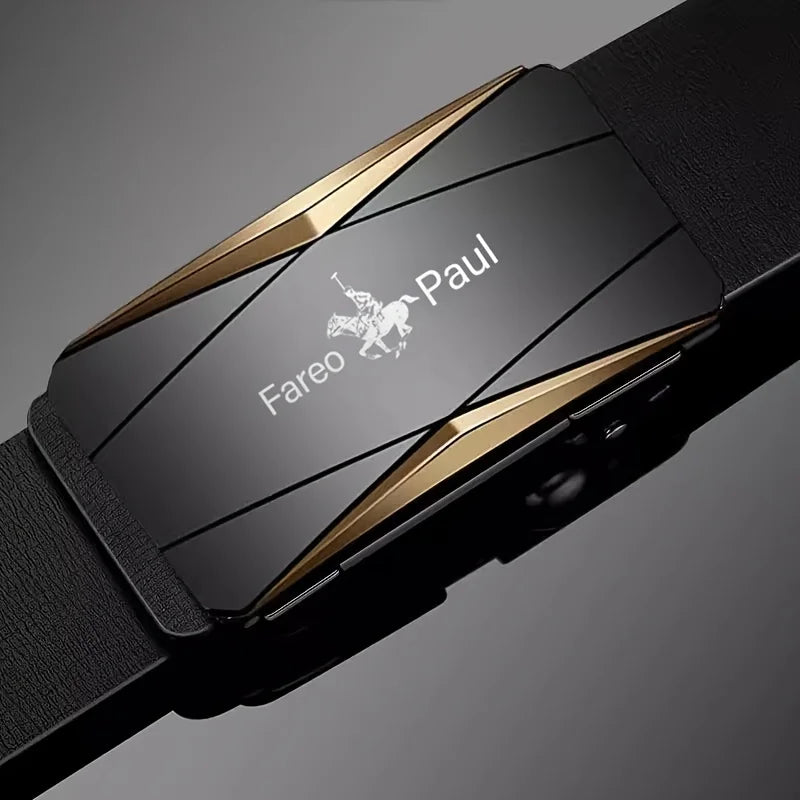 Men's Belt Fashin Belts For Men Casual Automatic Buckle Strap Bussiness PU Leather Pants Belt