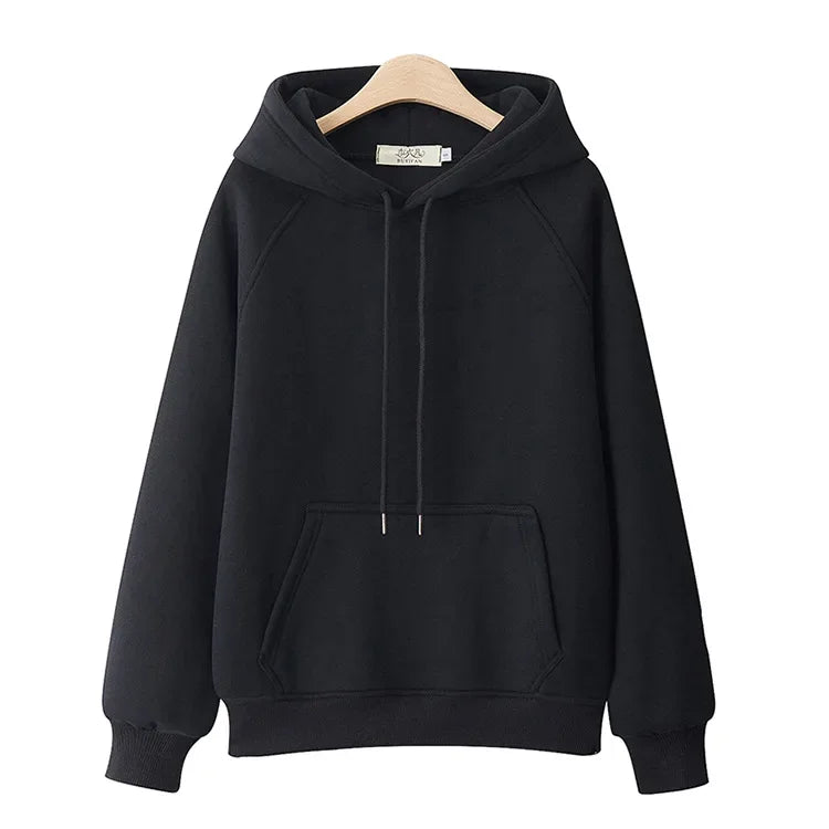 2025 Casual Hooded Hoodies Japanese Girl Student Fashion Sweatshirts Thick Spring Autumn Harajuku Loose Hoodie Knit Pullovers