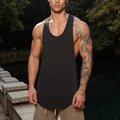 Men's New Summer Tank Top Cotton Sleeveless Square Collar Gym Exercise T-Shirt Breathable Comfortable Casual Sports Vest for Men