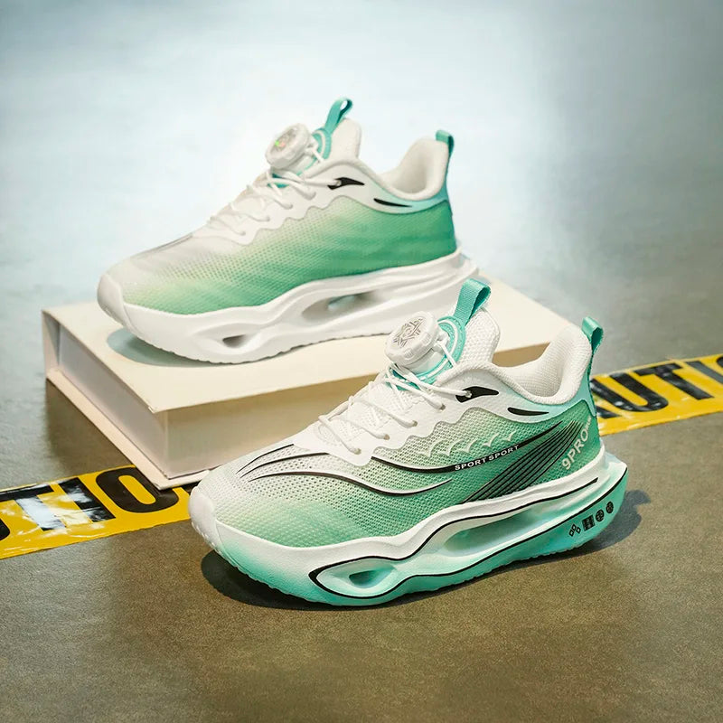 Kids Sports Shoes Carbon Plate Running Shoes Marathon Sneakers Racing Shock-absorbing Athletics Training Shoes for Boys Girls