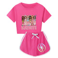 KATSEYE Kids Pajamas Set Cute Katseye Beautiful Chaos Short Sleeve Sleepwear for Toddler Boys Girls Summer Nightwear Sport Wear