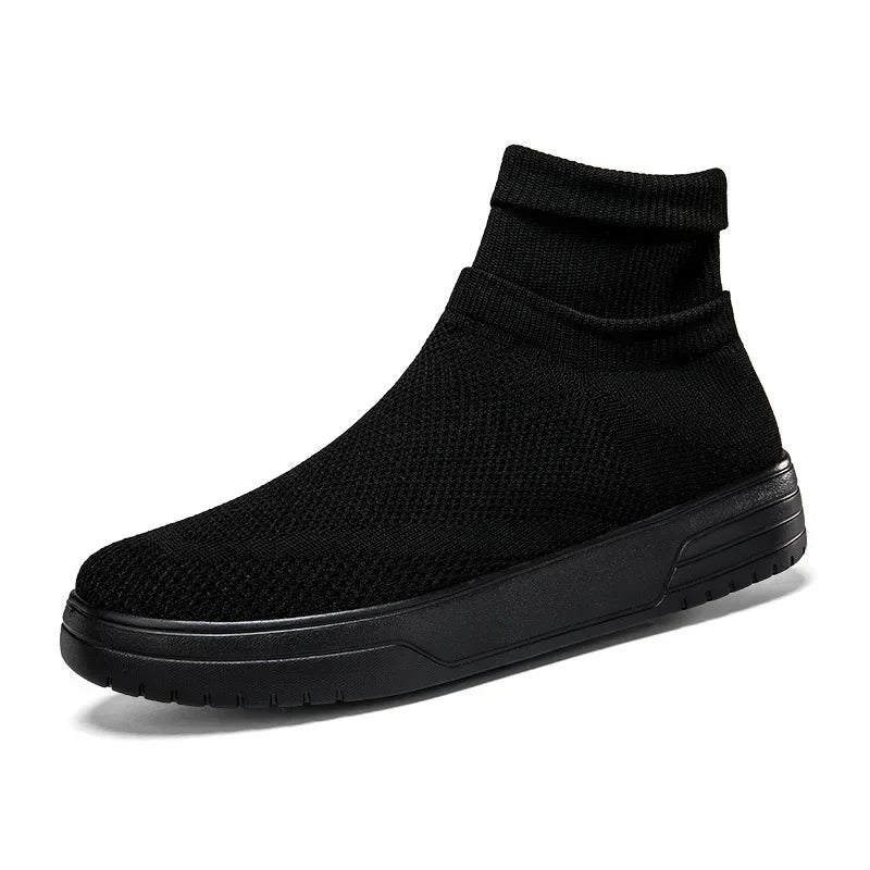 Sock Shoes for Men Spring 2026 New Couple Socks Breathable Mesh High Top Casual Shoes for Men One Foot Thick Soled Sneakers Men