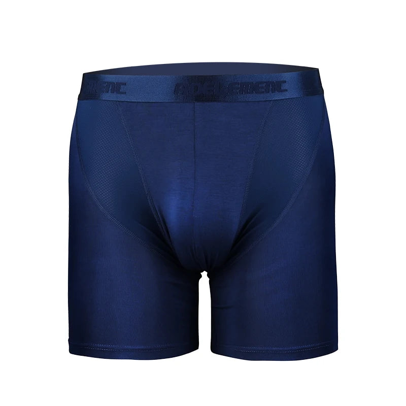 Sports Underwear Men's Anti-Wear Leg Modal Professional Running Fitness Tight Long Leg Quick-Drying Extended Boxer Briefs
