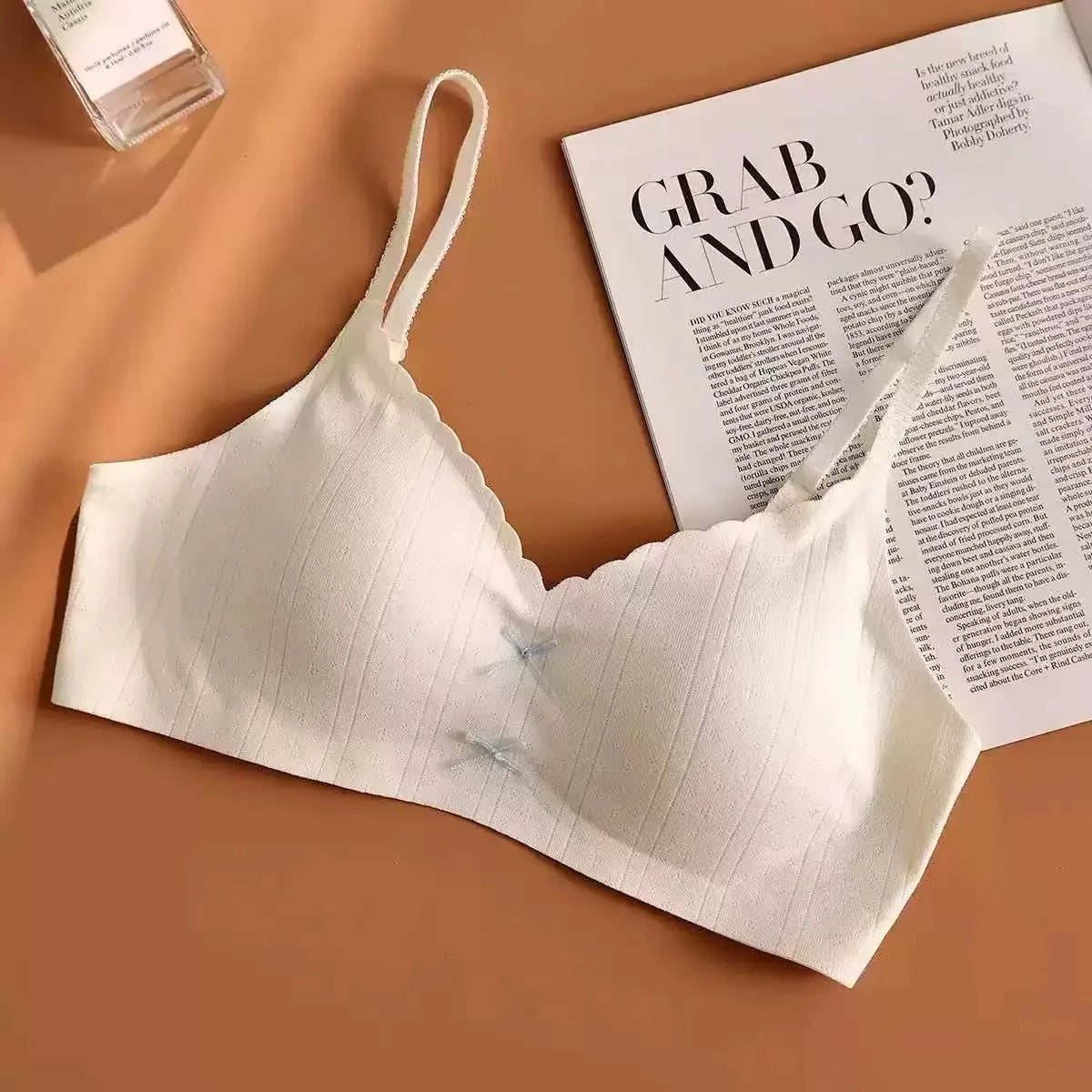 Women's Sexy Gathered Sports Bra Breathable Thin Backless Underwear No Steel Rings Comfortable Supportive Sports Bra for Women
