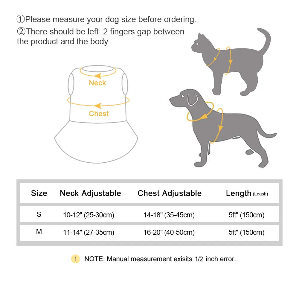 Cute Dog Cat Harness Leash Set Breathable Bowknot Puppy Kitten Vest Nylon Leashes For Small Medium Dogs Cats Pet Accessories Pug