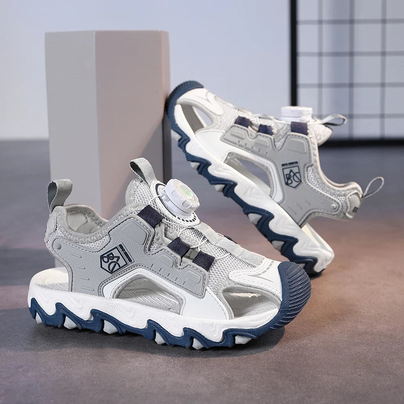 Fashion Kids Sandals Breathable Boys Non Slip Beach Sandals Outdoor Summer Children's Girl Closed Toe Sandals