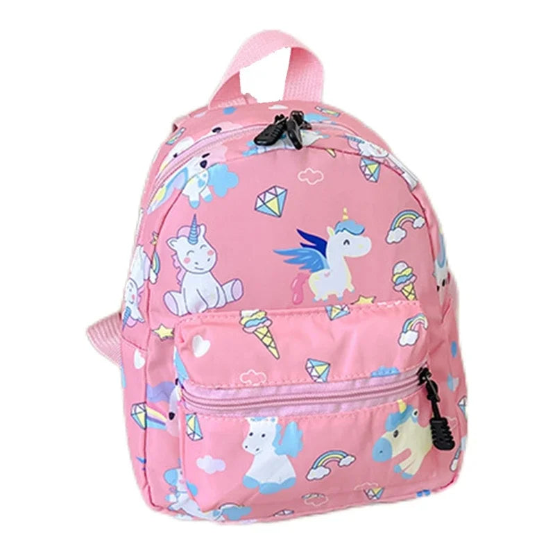Children Backpack Cartoon Dinosaur Unicorn Pattern Baby Cute Kindergarten Schoolbag Waterproof Kids Bags Boys Girls Backpacks