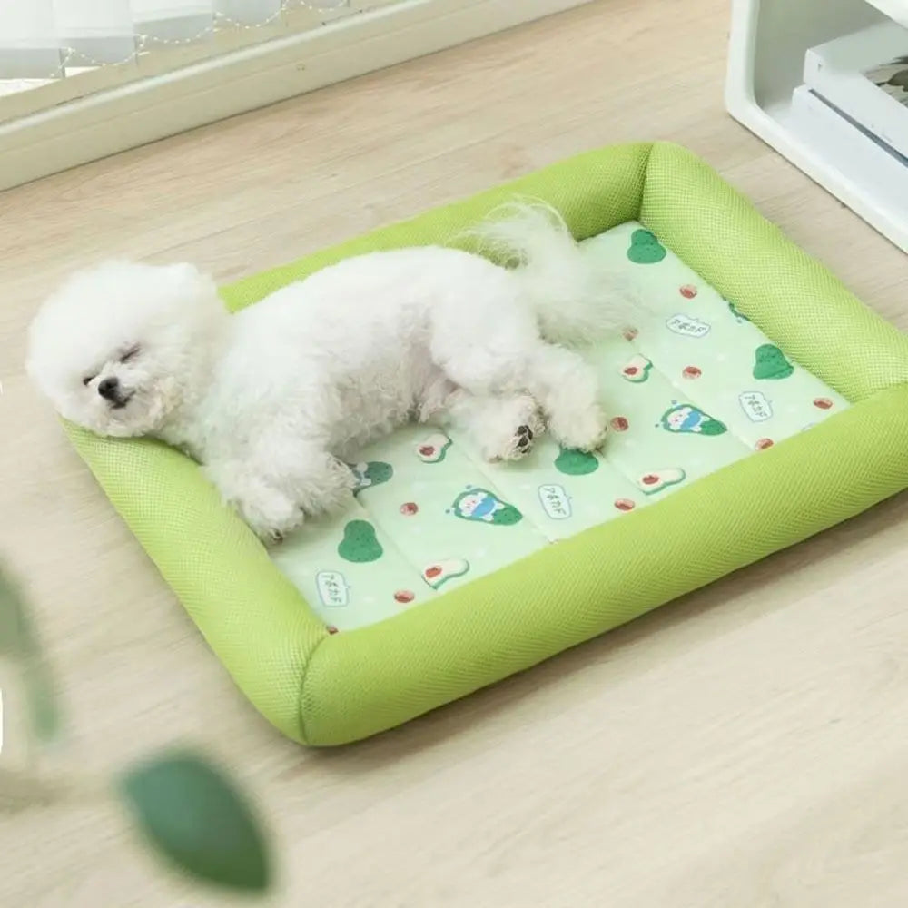 Pet Supplies Square Cooling Puppy Bed Breathable Soft Pet Cooling Mat Wear-resistant Waterproof Dog Sleeping Pad Indoor/Outdoor