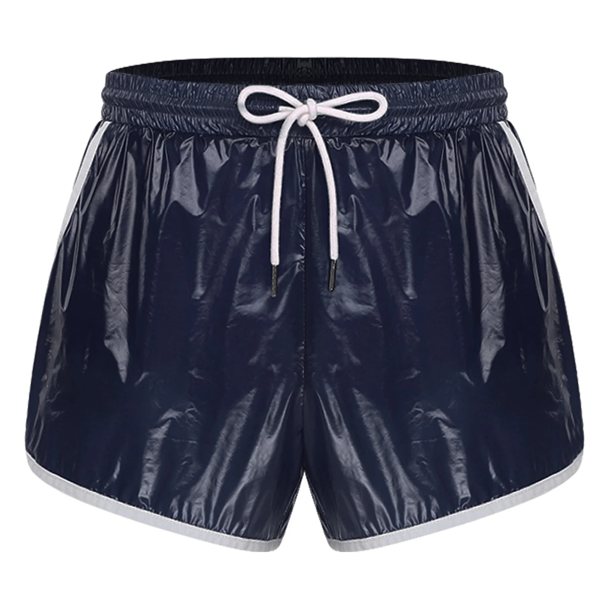 Swimwear Mens Waterpoof Shorts Swim Trunks Swimsuit Drawstring Seams Shorts with Pockets Swimming Bathing Suit Beachwear