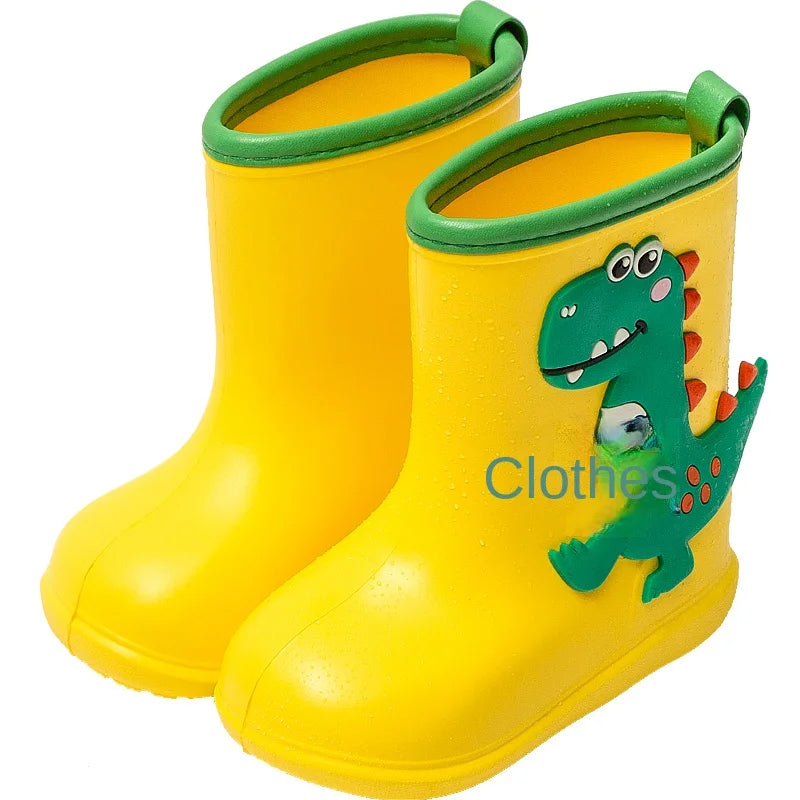 Children Rain Boots Baby Boys Girl EVA Non-slip Outdoor Cartoon Dinosaur Rain boots for Kids Waterproof Shoes Water boots girl