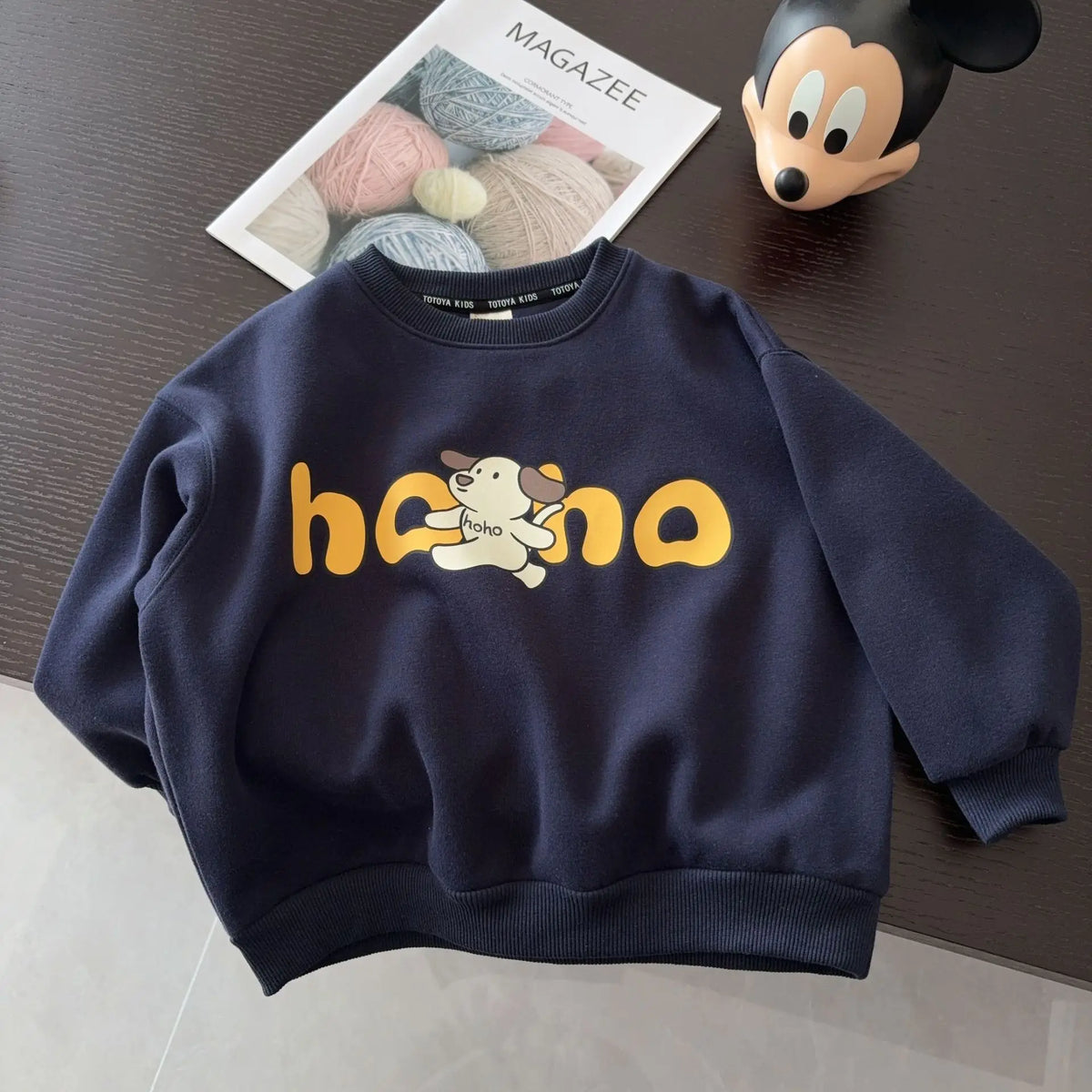 Children Sweatshirts Autumn Girls New Cartoon Printed Long Sleeved T-shirt 3-8 Years Old Boys Fashionable Loose Top