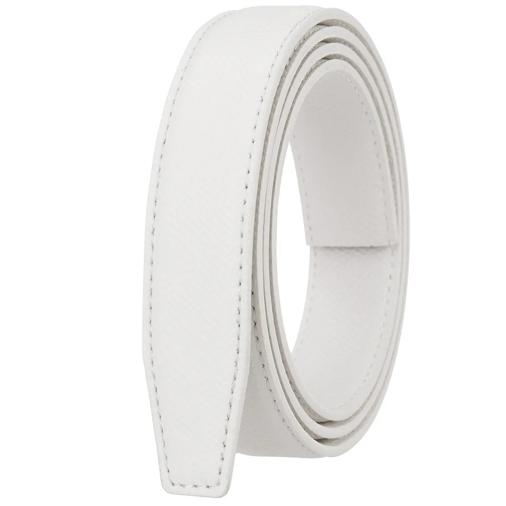 Women's Belts Ladies Luxury Brand Fashion Design Simple Versatile Jeans Accessories Women Automatic Buckle Thin Waistband 2.4cm