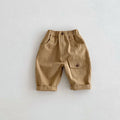 kids Casual Pants 0-5T  Children Girls Cute Solid Color Loose Trousers Boys Thin Style Cargo Pants