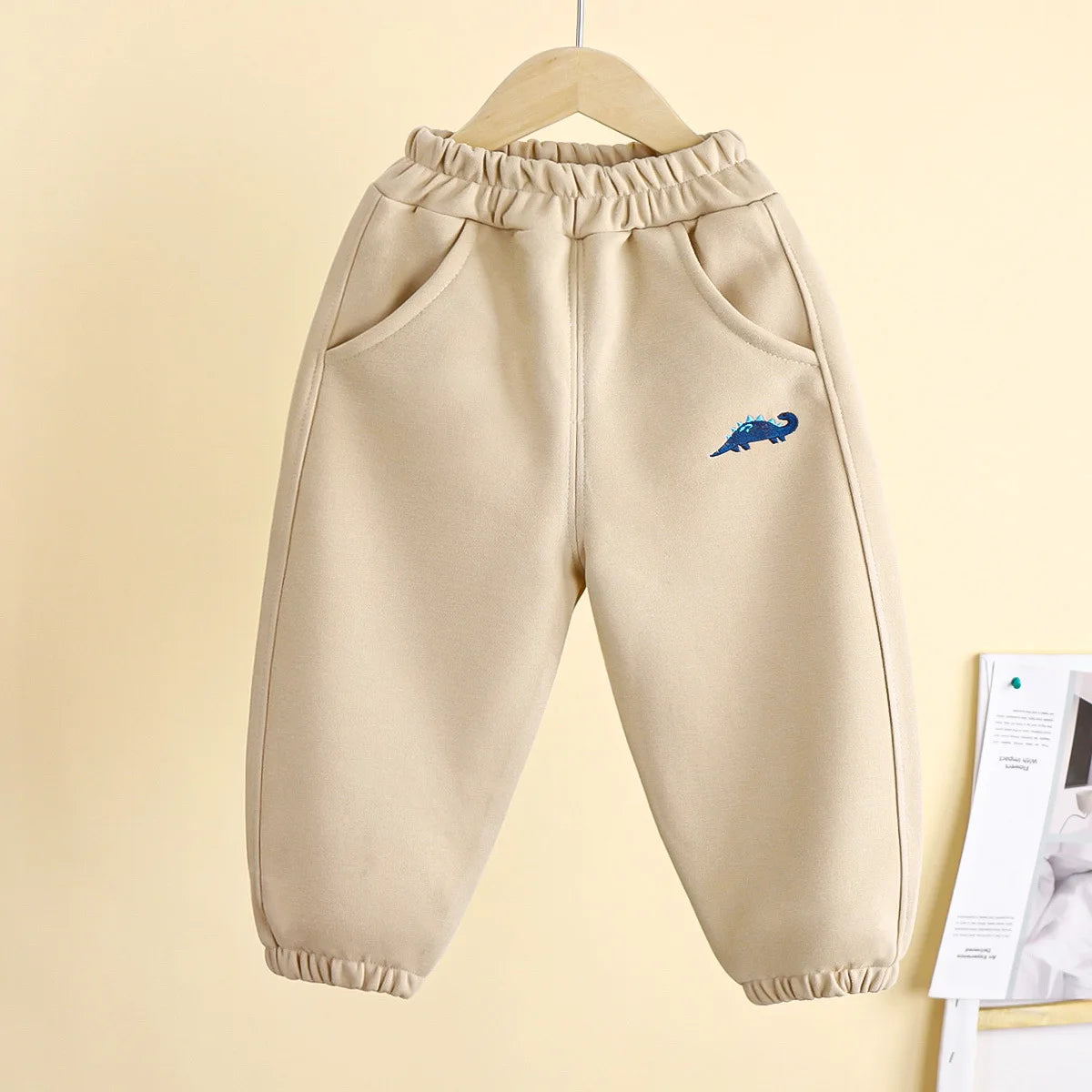 Children's Pants Boys' New Korean Version Spring and Autumn Cartoon Embroidered Casual Sports Pants for 1-7 Years Old