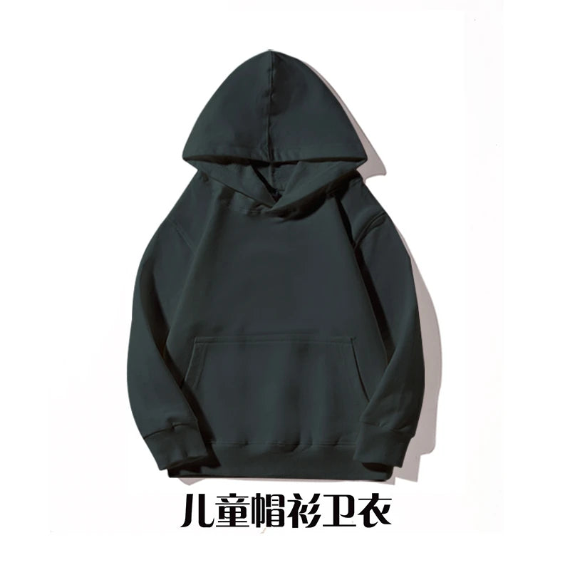 Hoodie Sweatshirts for Boys Clothing Autumn White Casual Sport Long Sleeve Girls Jackets Children's Clothes Teen 6 8 10 12 Years