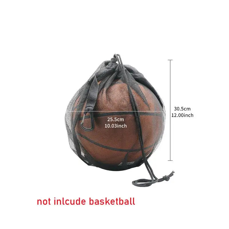 Sports Training Equipment Bag Basketball Net Design Large Capacity Drawstring