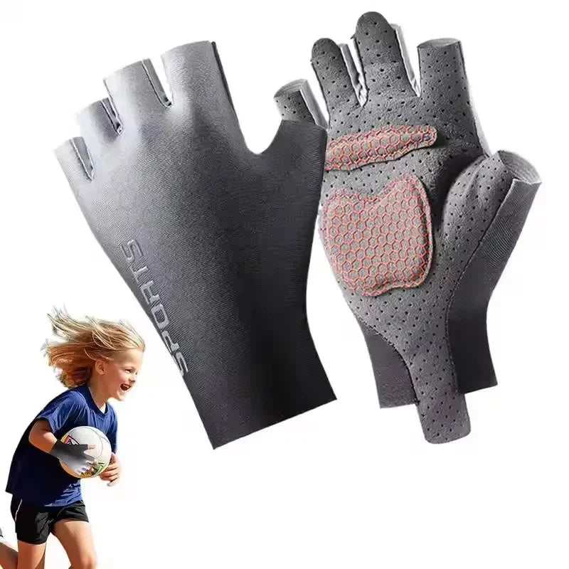 Kids Cycling Gloves for Boys And Girls Anti-Slip Windproof Outdoor Fitness Gloves Protective Gear for Balance Bike Training