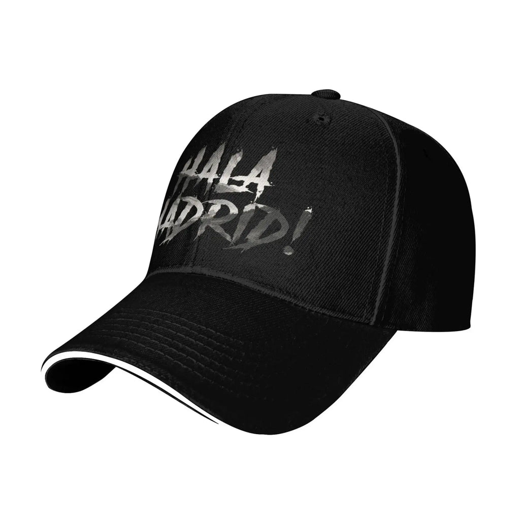 Hala Madrid Print Baseball Cap Gentleman Hat Fun Hats Sun Cap Anime Men's Baseball Women's Adjustable Snapback Hat Golf Hats