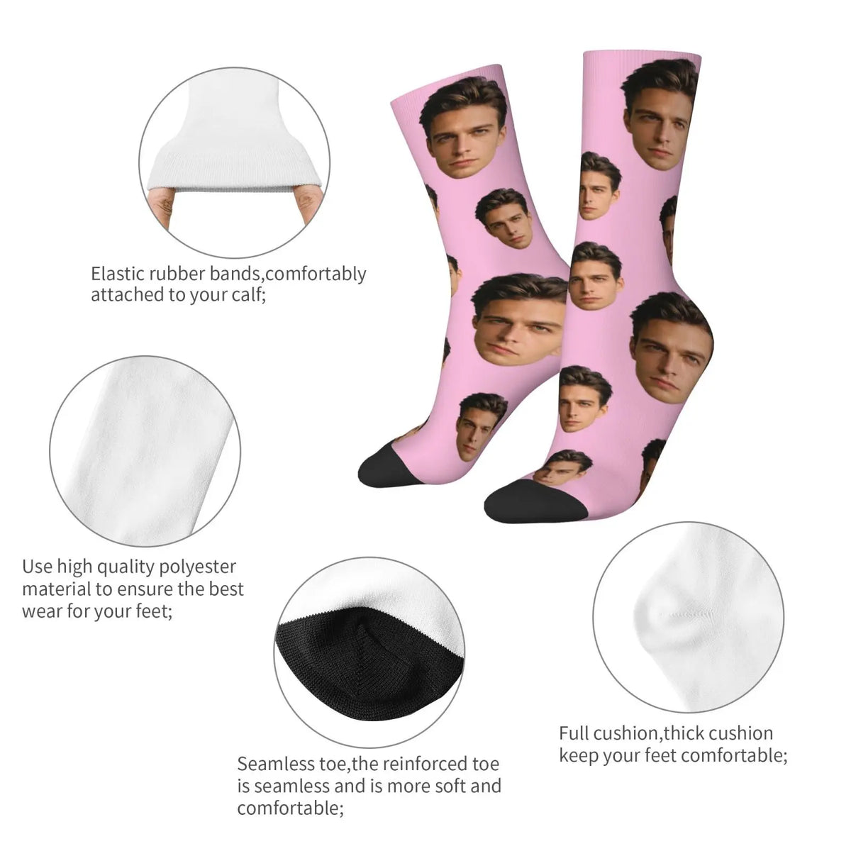 Custom Avatar Socks for Men and Women Custom Photo Socks Personalized Picture Socks Photo Socks Personalized Gifts