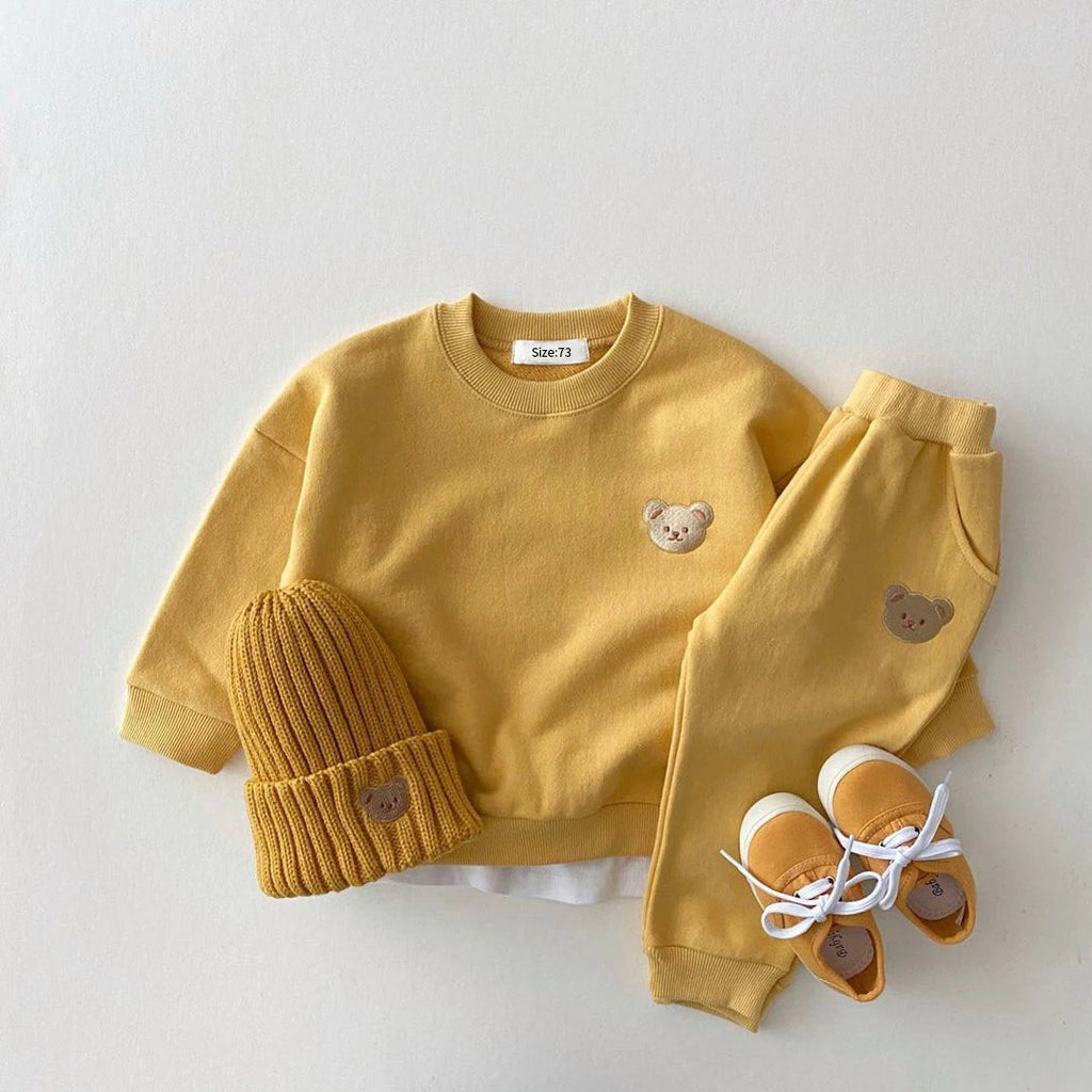 Kids Baby Girls Boys Clothes Costume Long Sleeve Hooded Tracksuit Tops Pants Children Spring Outfits Baby Set Infantil Newborn