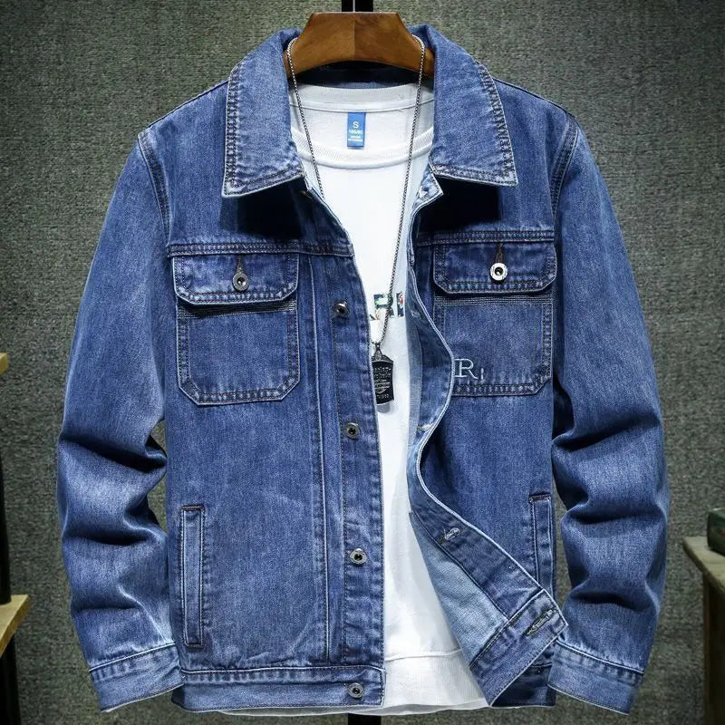 Harajuku fashion designer Loose Casual Jeans Jackets Spring Autumn Outerwear Coats men clothing streetwear luxury winter jacket