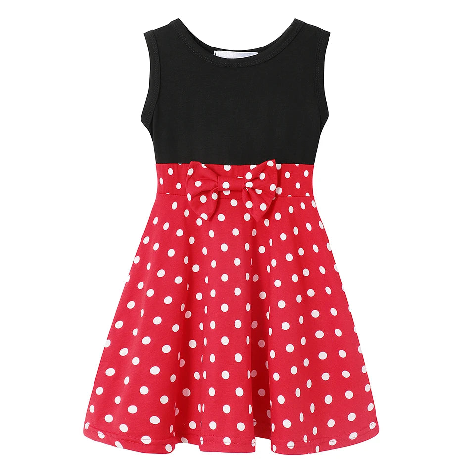 Children's Casual Dress for Girls Mermaid Rapunzel Dress One-Shoulder Sling Short Sleeve Princess Costume Summer Casual Vest