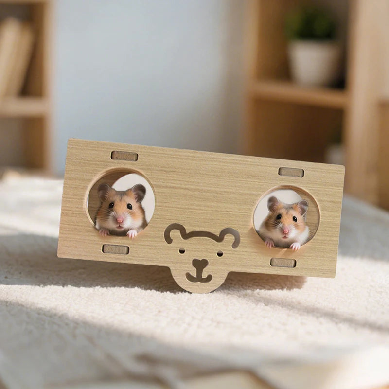 Pet Hamster Toys Wooden Bridge Seesaw Swing Toys Small Animal Activity Climb Toy DIY Hamster Cage Accessorie