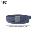 New 92cm Belts for Children Military Unisex Canvas Automatic Buckle Fashion Solid Colors Nylon Outdoor Tactical Canvas Belts