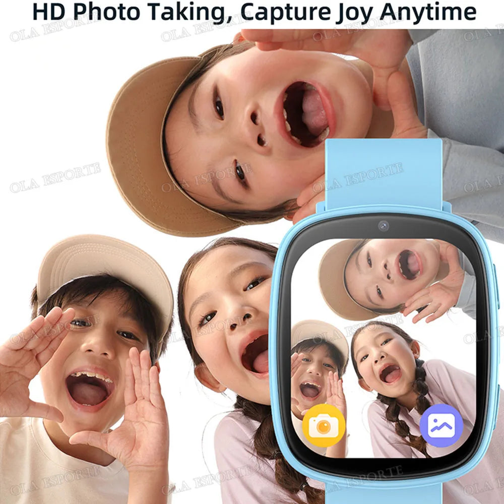 Children's Smartwatch With Camera Flashlight Kids Game Smart Watch Sleep Monitor Motion Monitoring For Boys and Girls Gifts HW12