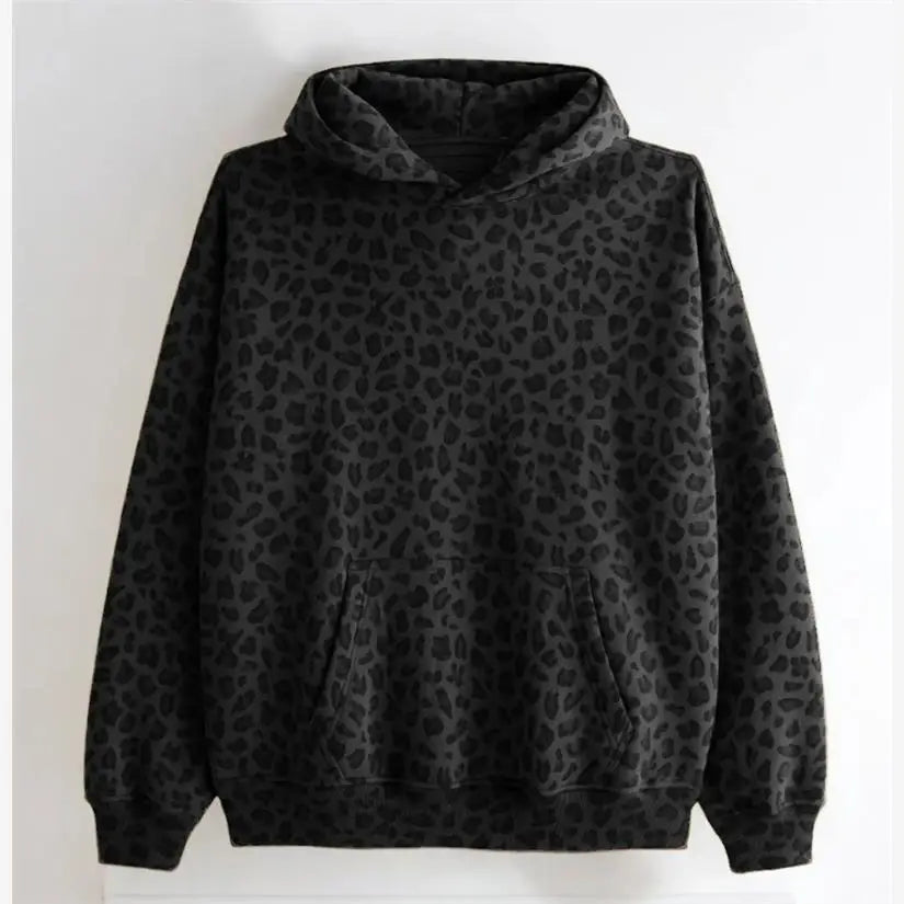 2024 Cross-Border 3D Digital Printing Hoodie Unisex Abstract American Pattern Casual Loose Fit Long Sleeve Polyester Sweatshirt
