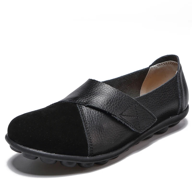Woman Shoes Soft Leather Low Heels Shoes Women's Elegant Flats 2025 Casual Flat Shoes Women Footwear New Loafers Zapatos Mujer