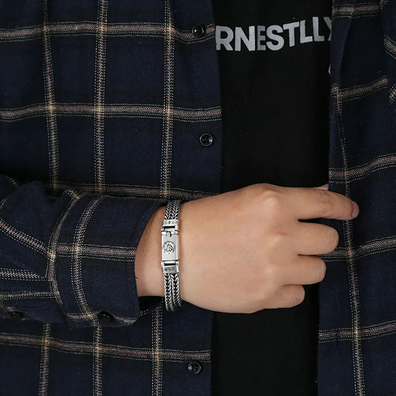 Hand-woven Men's Bracelet Fashion Trend Personality Chinese Style Retro Creative Fashion Jewelry