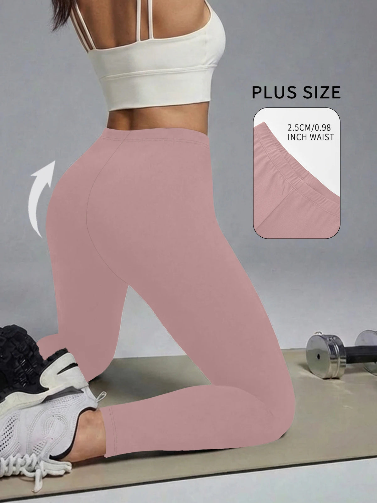 Plus Size Super Soft Leggings for Women - High Elasticity Tights for Yoga Running Workout Casual Wear