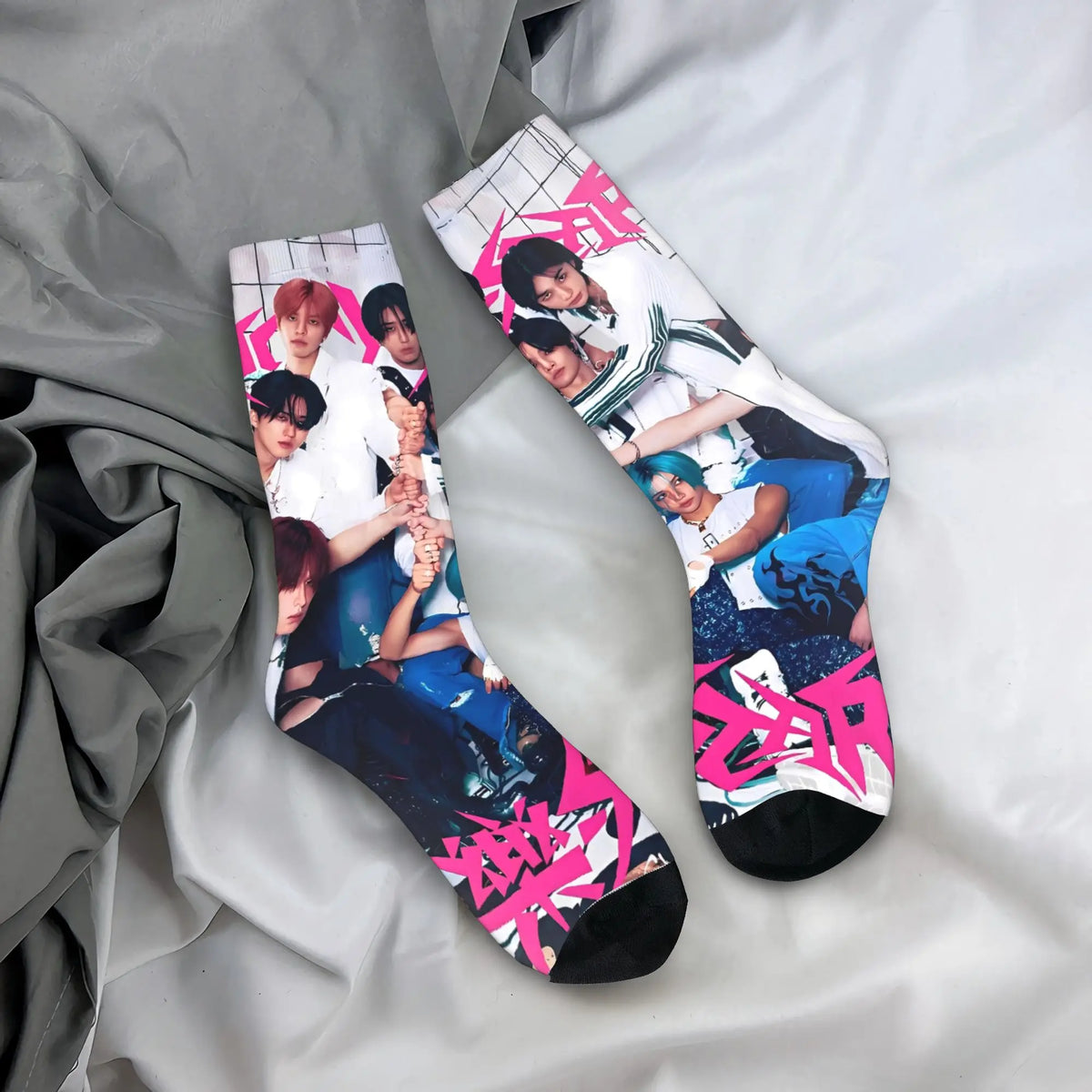 Stockings for Kids  Design Gothic Socks Autumn Socks KPOP S-Strays Band Hyunjin  Felix Bang Chan Men Outdoor Quality Socks