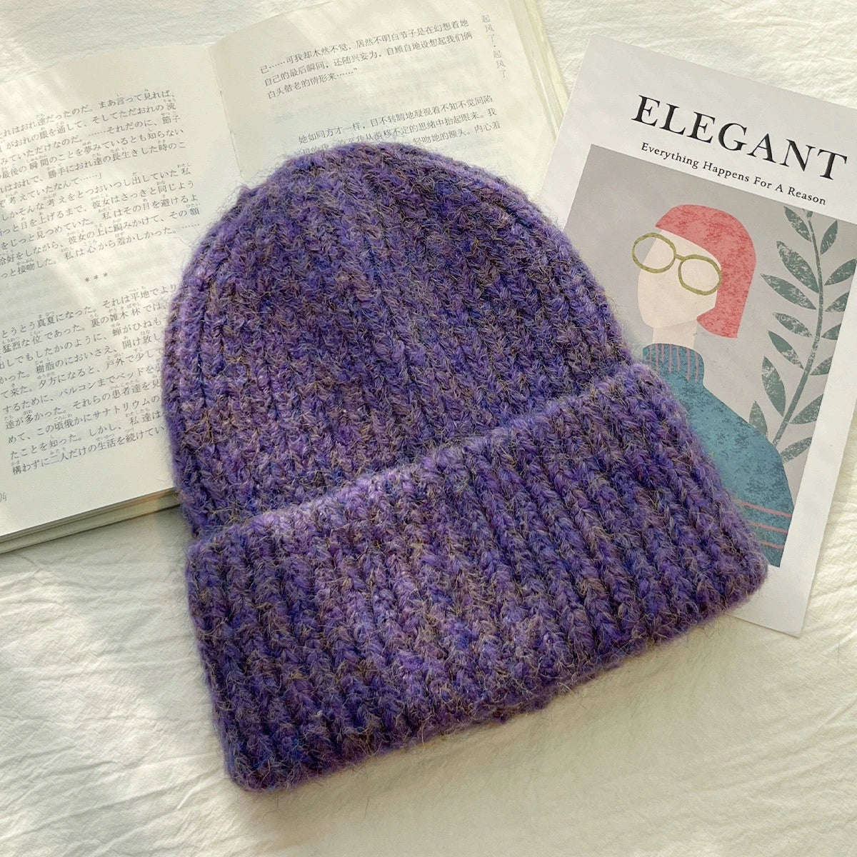 Knitted  Women's Autumn and Winter Retro Hats Warm Thickeneded Ear Protection Hat Fashionable Winter Mixed Color Hat for Men