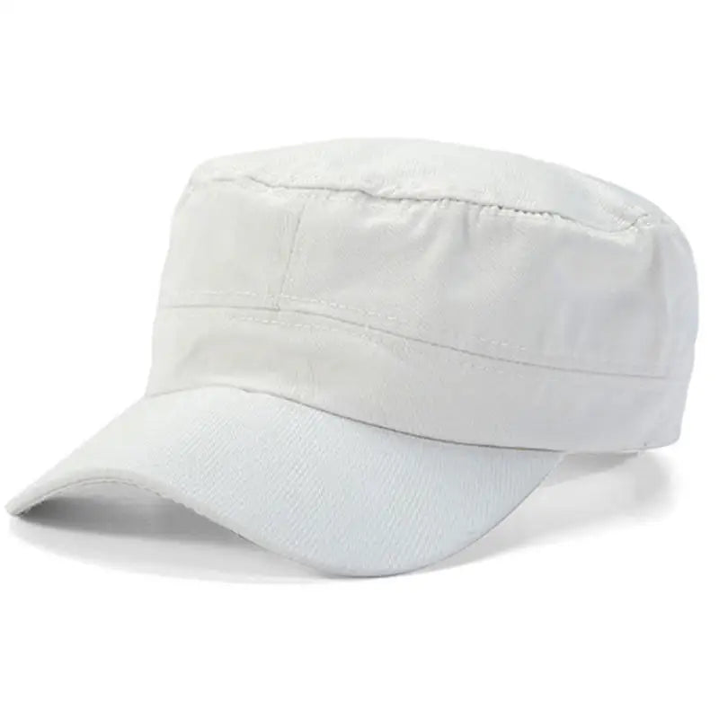 Hat Men's Flat Military Hat Is Simple And Versatile, Middle-Aged Hat Spring And Autumn Duck Tongue Casual Fashion New Style
