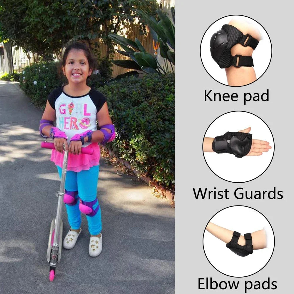 Kids Knee Pads and Elbow Pads Guards Protective Gear Set Safety Gear for Roller Skates Cycling Bike Skateboard Sports