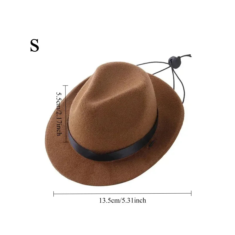 Pet Hat Dog Cat Western Cowboy Hat Halloween Pet Outdoor Caps  Funny Retro Photo Prop Dog Accessories Doll Decor Pet Products
