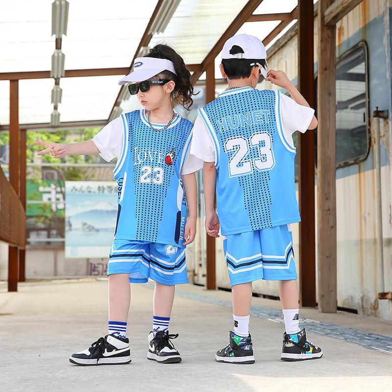 Children Team Training Uniform Kids Basketball Jersey Quick-drying Boy and Girls Comfortable Shirt  Child Sportswear Tracksuits