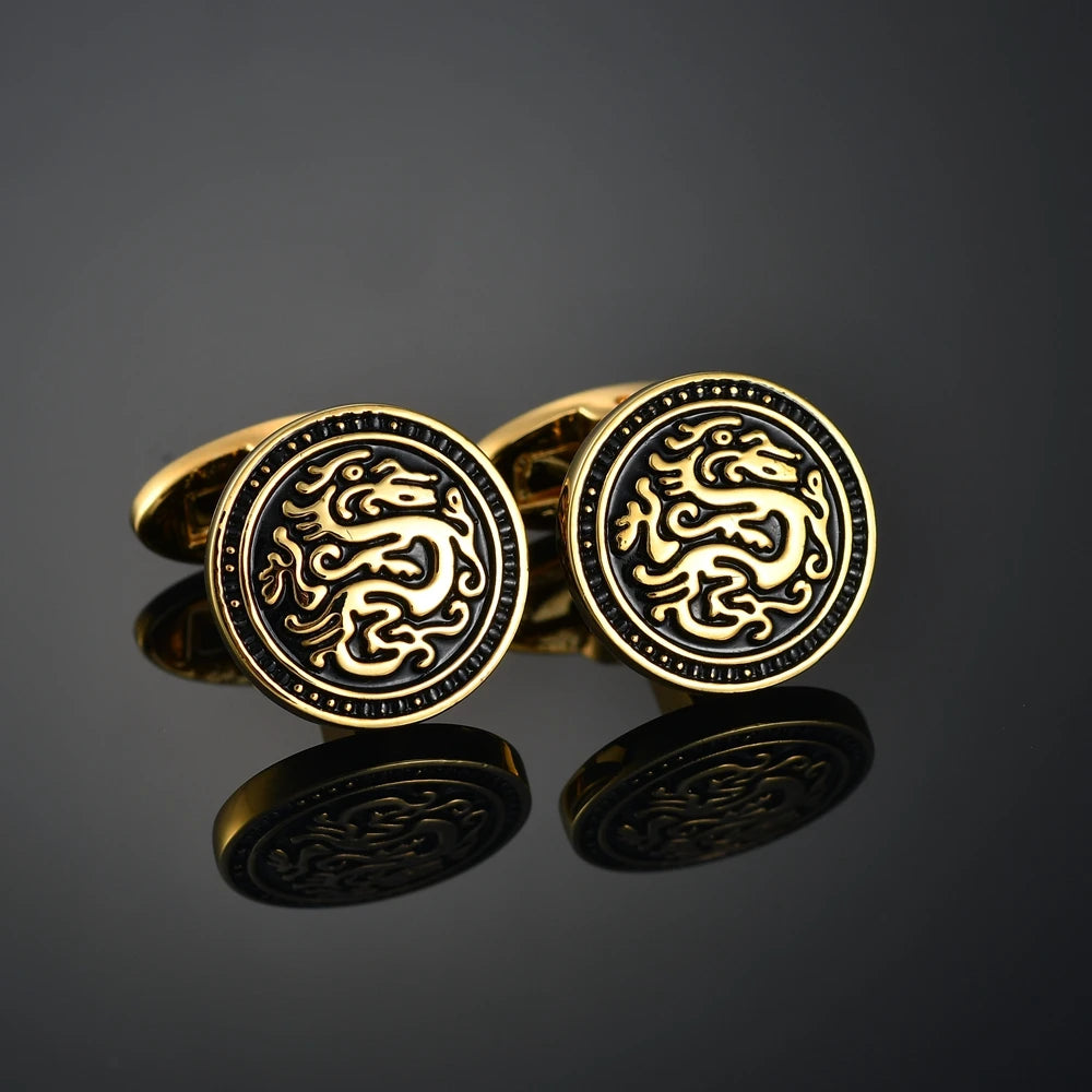 High Qualit Men's Jewelry Cufflinks Luxury Design Leather/Deer/Gold Bar/Fish/Bike Cufflinks French Shirt Gemelos