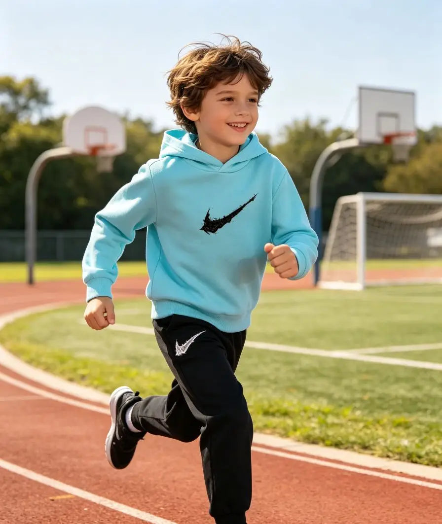 Kids Autumn Winter Hoodie Boy Girl 3-13Yrs Letter Print Clothing Casual Top+Trousers 2P Child Gift Brand Sports Coat Jogging Set