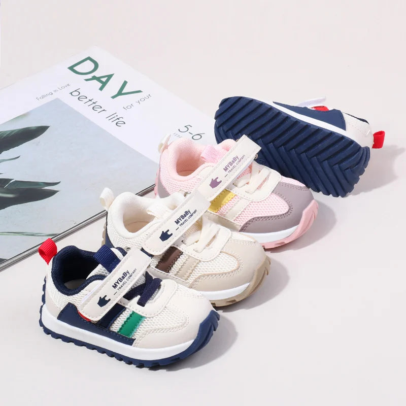 Childern Sports Shoes  Spring and Autumn 0-2 Years Old Baby Girls and Boys Sneakers Non-slip Casual Toddler Shoes First Walkers