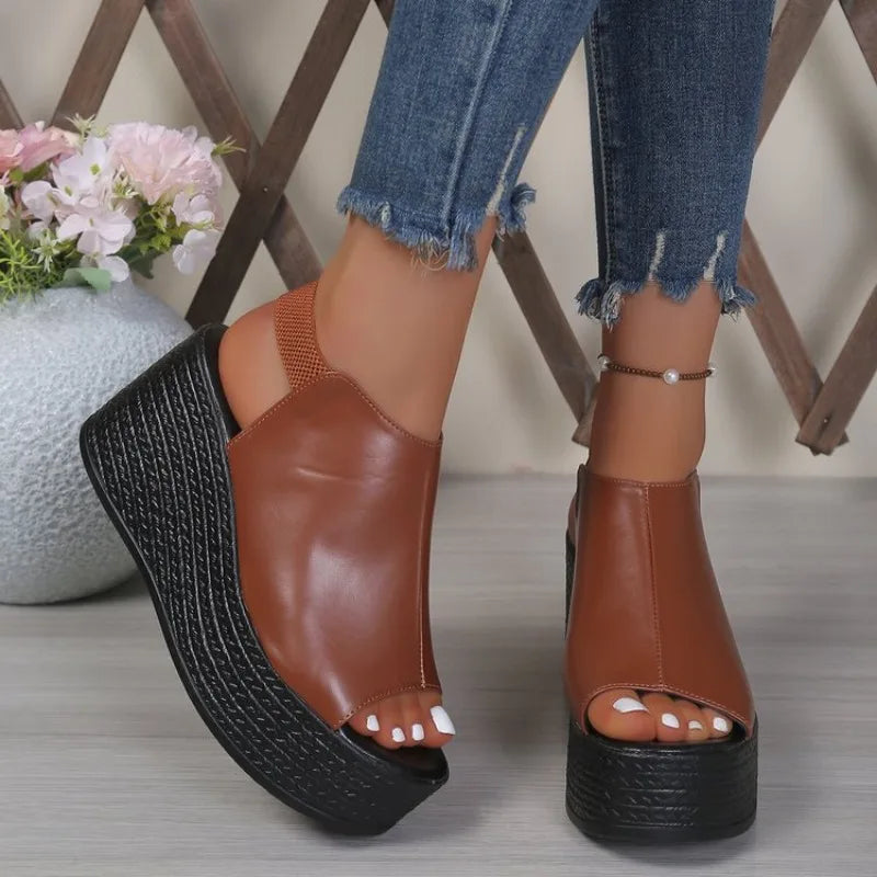Women Sandals Summer  Wedge Sandals Women  New  High Heels Shoes Sexy Open Toe Elegant Sandals