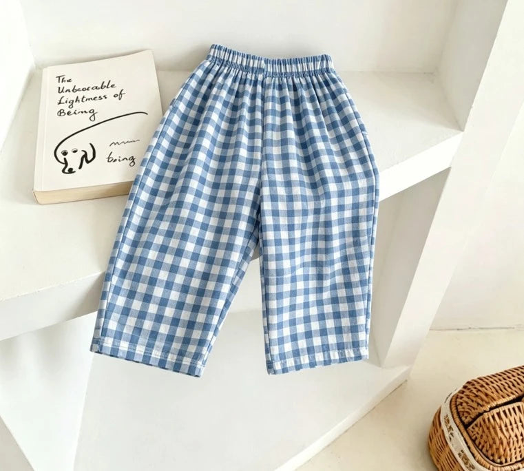 Kids Year Round Printed Pants Lightweight Cotton Trousers For Spring Summer And Autumn Bottoms Children Fashion Simple Pants