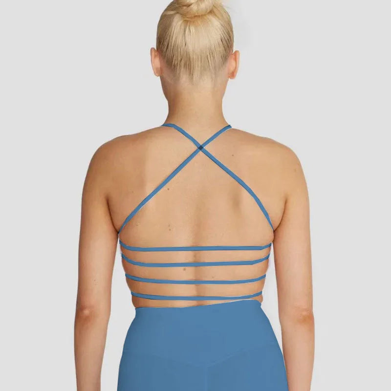 Sports Bra Women For Women Cross Back Fitness Tops Breathable Vest Gym Yoga Underwear