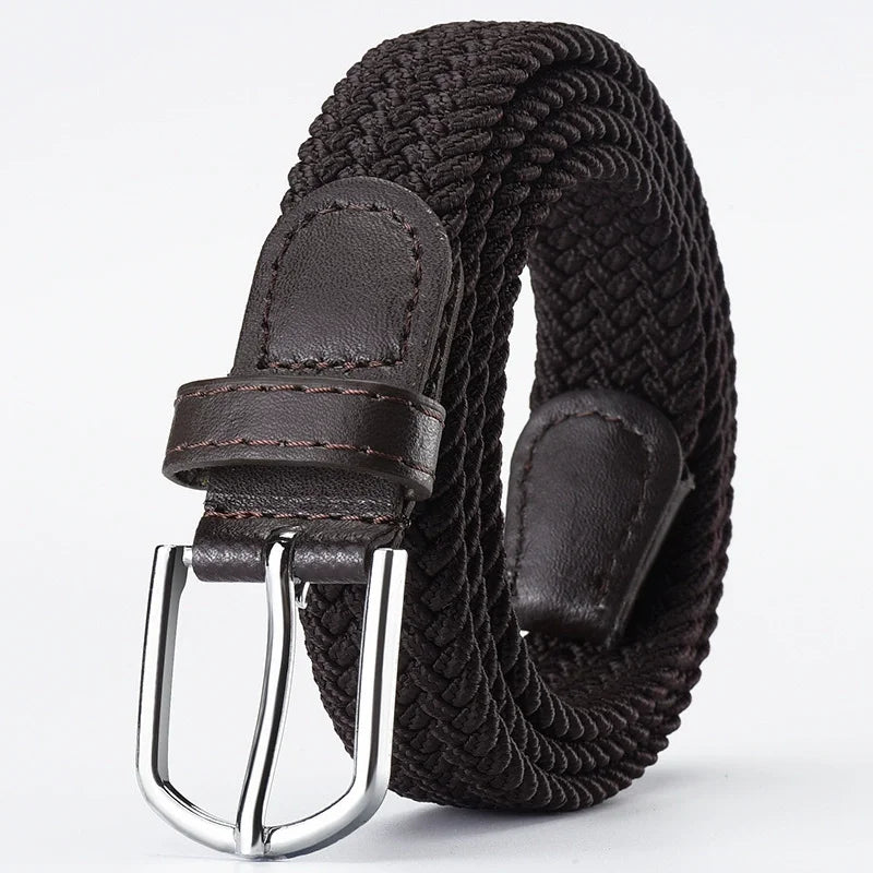 Canvas Belts for Men Fashion Metal Pin Buckle Military Tactical Strap Male Elastic Belt for Pants Jeans