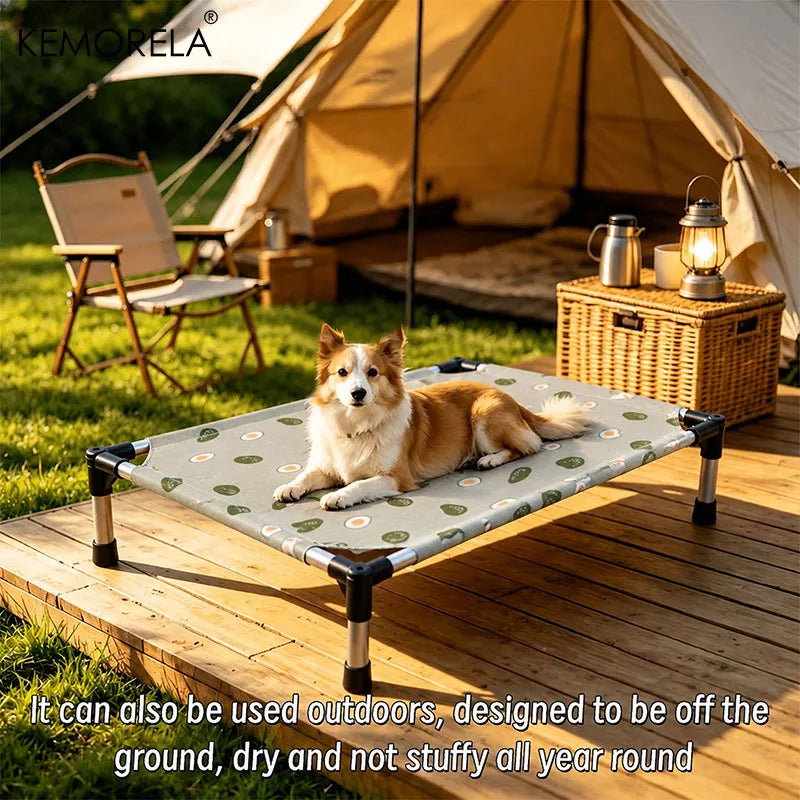 Elevated Pet Bed Breathable Pet Hammock Bed Detachable Washable Raised Cat Cot Moisture Proof Sleeping Bed for Small Dogs Kitten