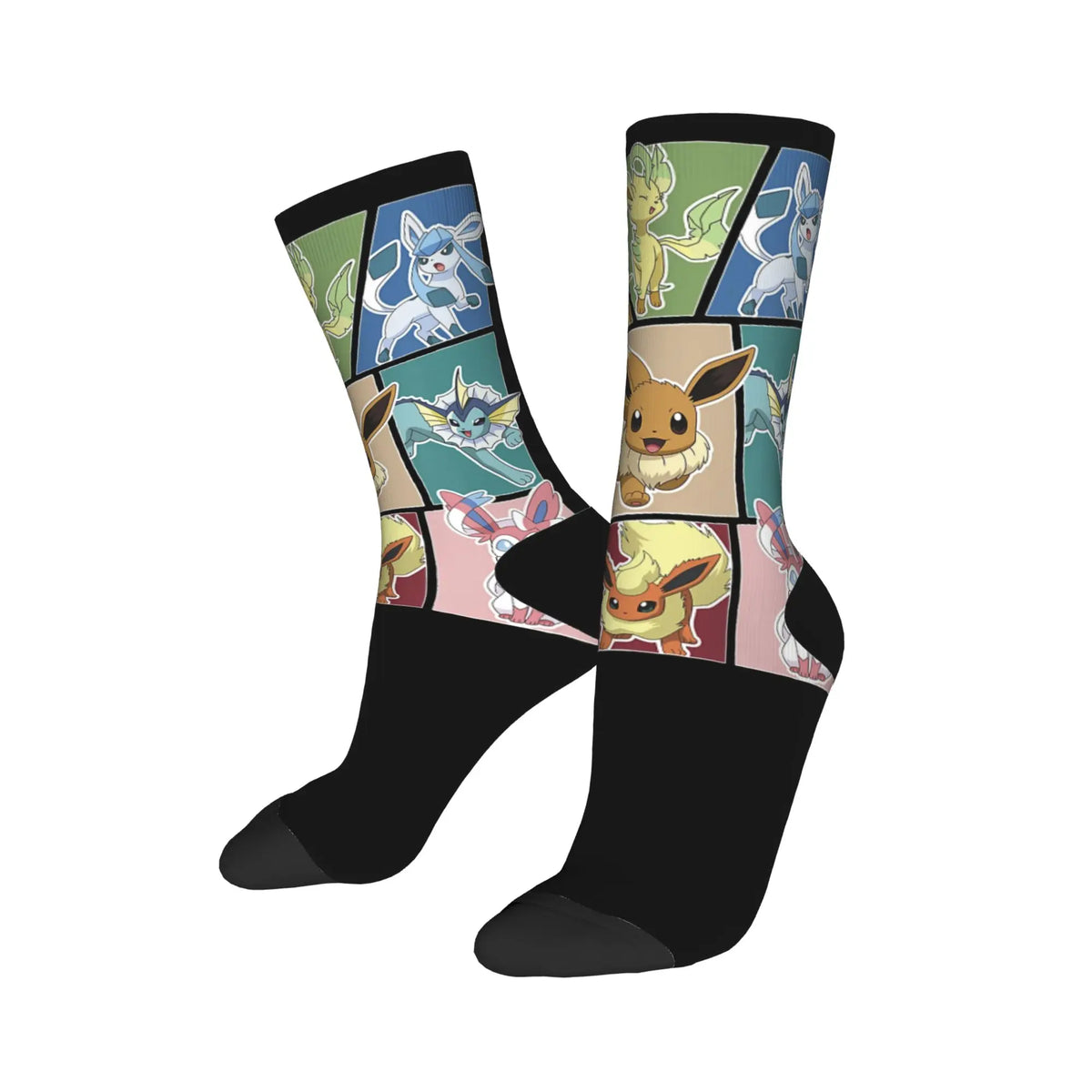Happy Funny Male Men Socks Harajuku P-Pokemons Bulbasaur Sock Skateboard Women's Stockings Spring Summer Autumn Winter
