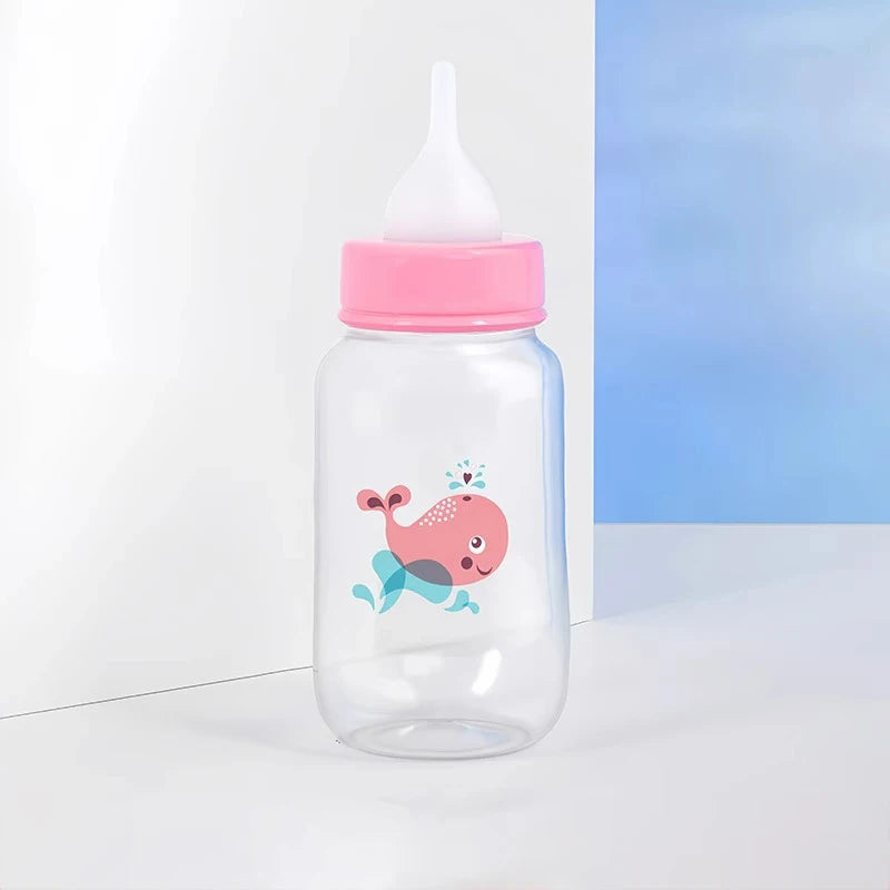 Small Pet Feeding Bottle 60ml/125ml Baby Pet Cat Dog Feeder Bottle PP Cartoon Animals Nursing Bottle for Newborn Kittens Puppies