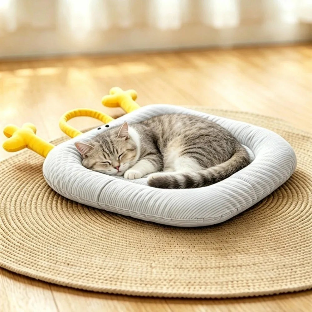 Pet Sleeping Pad Nonslip Dog Ice Beds Soft Comfortable Pet Cooling Mat Breathable Cool Mattress Summer